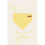 Tail Story Kedi-Köpek Fuları, Hafif Kumaş, El Yapımı, Tüm Irklar İçin İdeal, Sarı Pötikareli Kedi/Köpek Fuları