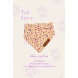 Tail Story Kedi-Köpek Fuları, Hafif Ve Pamuklu Kumaş, El Yapımı, Çiçek Desenli Kedi/Köpek Fuları