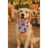 Tail Story Kedi-Köpek Fuları, Pamuklu Kumaş, El Yapımı, Tüm Irklar Için Ideal, Minik Limonlar Kedi/köpek Fuları - Sarı