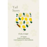 Tail Story Köpek Fuları, Premium Kumaş, Limon Desenli Köpek Fuları - Yeşil - Sarı