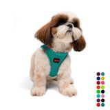 Tailpetz Air-Mesh Küçük ve Orta Irk Kedi Köpek Göğüs Tasması - Yumuşak, Nefes Alabilir, Dayanıklı (Emerald, Small)