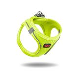 Tailpetz Air-Mesh Küçük ve Orta Irk Kedi Köpek Göğüs Tasması - Yumuşak, Nefes Alabilir, Dayanıklı Neon Lime