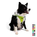 Tailpetz Air-Mesh Küçük ve Orta Irk Kedi Köpek Göğüs Tasması - Yumuşak, Nefes Alabilir, Dayanıklı (Neon-Sarı, XLarge)