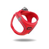 TailPetz Air-Mesh Küçük ve Orta Irk Kedi Köpek Göğüs Tasması Yumuşak,nefes Alabilir, Dayanıklı Parlak Kırmızı