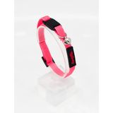Tailpetz Ayarlanabilir Güvenlik Kilitli Kedi Boyun Tasması (Neon Pembe)
