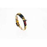 Tailpetz Easy & Safety Lock Çıngıraklı Ayarlanabilir Kedi Boyun Tasması Leopard