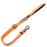 Tailpetz Travel Leash Araç Emniyet Tokası Kedi Köpek Gezdirme Sevk Kayışı (Turuncu, Medium 2cm)