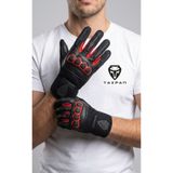 TAIPAN SPORTS Taipan Air G-Red 3 Mevsim EN 13594 Yazlık Motorsiklet Eldiveni Deri Fileli Avuç içi + Eklem Korumalı