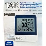 Tak CX-260A Dijital Termometre ve Nem Ölçer - Beyaz