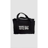 Tak Moda Kanvas Kumaş Totebag Siyah Kadın Omuz Çantası