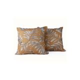 Taka Fabrics 2 Adet Paketli Viskon Pamuk Keten SADECE KIRLENT KILIFI 43x43 cm ölçüsünde Dekoratif, Sandalye, Koltuk, Yatak, Oturma Odası Kırlent Kılıfları (43x43 cm, TK10-013)