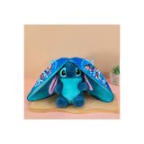 Takara Tomy fermuarlı stitch peluş oyuncak 20cm stich ithal tüylü peluş ayı uyku arkadaş