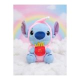 Takara Tomy pembe kapuşonlu stitch peluş oyuncak 30cm stich ithal tüylü peluş ayı uyku arkadaş