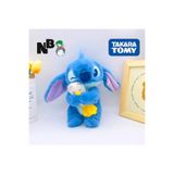 Takara Tomy Stitch peluş oyuncak 20cm ördeğe sarılan stich ördek arkadaş peluş