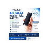 Takbull TakBul Mini Dijital Ses Kayıt Cihazı 32GB – 48 Saat Kesintisiz Kayıt, Taşınabilir