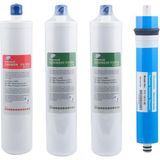 Takçevir Comtech Su Arıtma Cihazları İle Tam Uyumlu Su Arıtma Cihazı Inline Filtre Seti Membranlı 4' Lü Set