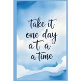 Take It One Day at a Time: Lined Motivational Journal Notebook for Daily Writing, Reflections, Gratitude, and Note-Taking – 120 Pages, 6x9