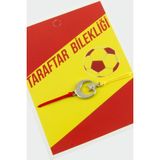 Takı Dükkanı Ay Yıldızlı Sarı Kırmızı İpli Bileklik Unisex El Yapımı Bijuteri