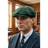 Takı Dükkanı Peaky Blinders Şapka Newsboy Trend 8 Parça Kasket Fötr CP224P - Standart - Yeşil