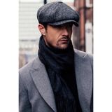 Takı Dükkanı Peaky Blinders Şapka Newsboy Trend Parça Kasket Fötr cp224p - Standart - Koyu Gri