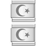 Takı Dükkanı Türk Ek Uzatma Italyan Charm Çelik Bileklik Charmı SCB31 - Sarı
