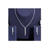 TakıConcept Abiye Taşlı Su Yolu Kolye Küpe Set