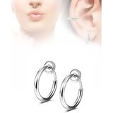 Takıconcept Cerrahi Çelik Sahte Septum,kıkırdak,dudak,kulak Piercing 2 Adet - Gümüş