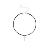 TakıConcept Choker Boyun Siyah Haç Kolye