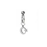 TakıConcept Deliksiz Ay Yıldız Sallantılı Fake Çelik Göbek Piercing