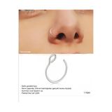 TakıConcept Deliksiz Çelik Sıkıştırmalı Halka Hızma Delik Gerektirmeyen Kulak, Burun Piercing (1 Adet)