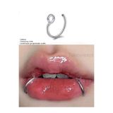 TakıConcept Deliksiz Piercing Paslanmaz Çelik Fake Dudak Burun Kulak Septum Piercing