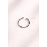 TakıConcept Deliksiz Sıkıştırma 925 Ayar Gümüş Fake Dudak Burun Kulak Piercing Septum