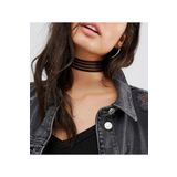 TakıConcept Dört Bant Choker Tasma Kolye, Kadın Kolye