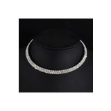 TakıConcept Kristal Taşlı Choker Boyun Kolye 2 Sıra, Abiye Kolye, Taşlı Kolye
