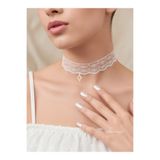 TakıConcept Kuzey Yıldızı Detaylı Dantel Tasarım Choker Tasma Kolye