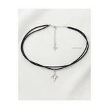 TakıConcept Kuzey Yıldızı Siyah İp Choker Kolye