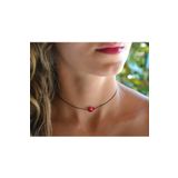 TakıConcept Oğlak Burcu Mercan Doğal Taşlı Choker Kolye