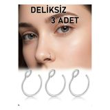 TakıConcept Paslanmaz Çelik Deliksiz Sıkıştırmalı Hızma Delik Gerektirmeyen Kulak Dudak Burun Piercing