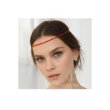 Takıconcept Taşlı Şerit Kadın Saç Zinciri, Saç Aksesuarı, Gelin Tacı,Kırmızı3