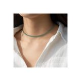 TakıConcept Turkuaz Renkli Su Yolu Taşlı Choker Kadın Kolye