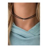 TakıConcept Yıldızlı İki Sıra İp Choker, Kadın Kolye