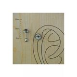 Takıdan Siyah Göz Cerrahi Çelik Kıkırdak Tragus Helix Piercing 6 Mm