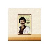 TAKIFİX Retro Ahşap Poster Çünkü Sen Çölüme Yağmur Oldun Müslüm Gürses 20x30 cm