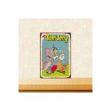 TAKIFİX Retro Ahşap Poster Tom Ve Jerry Tasarımlı
