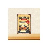 TAKIFİX Retro Ahşap Poster Whiskey