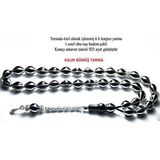 Takıhan 1 Sınıf Erzurum Oltu Taşı Kolleksiyonluk 6 Yarmalı Tesbih Th460