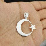 Takıhan 925 Ayar Orta Boy Gümüş Ayyıldız Kolye Ucu