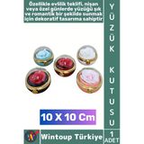 #Takıkutusu Evli Çift Sevgililer Günü Yıldönümü Evlilik Nişan Teklif Romantik Kubbe Gül Yüzük Kutusu
