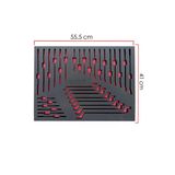 Takım Arabası Içi Düzenleyici Boş Eva Organizer Anahtarlar Için 32 Adet Bölmeli 55,5Cm X 41 Cm