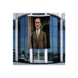 Takım Elbise Gazi Mustafa Kemal Atatürk Poster Bayrak Raşel Kumal 4x6 metre ATA55